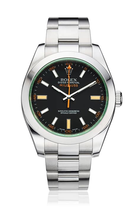 rolex milgauss green crystal rep